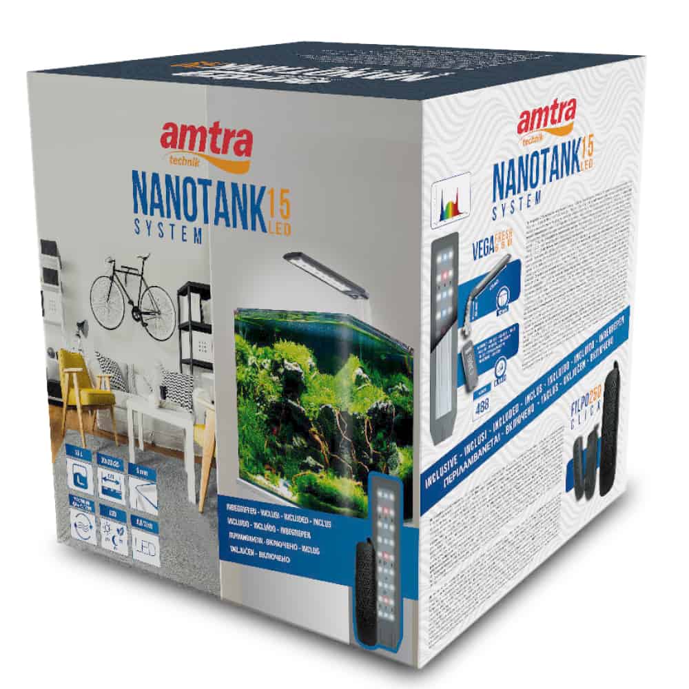 Glaswanne 38 x 38 x 43 cm Amtra Nanotank 60 60 Liter 