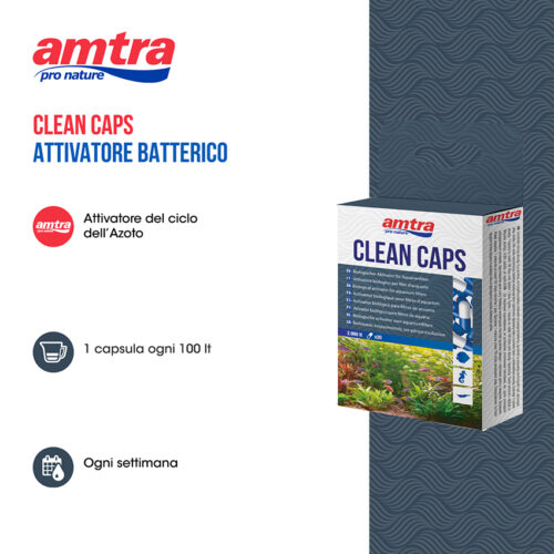 Attivatore biologico acquario Amtra Clean Caps