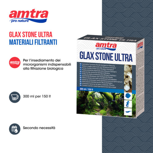 Materiale filtrante per acquario Amtra Glax Stone Ultra