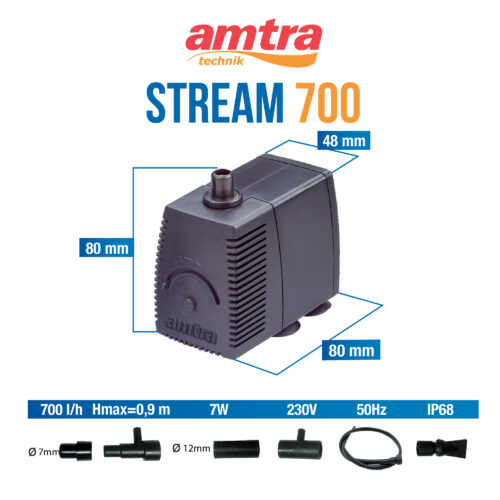 Pompa filtro acquario Amtra Stream 700