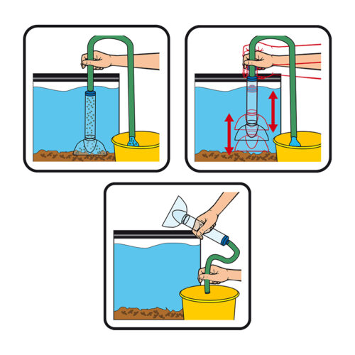 Campana aspirarifiuti acquario come funziona Amtra Vacuum Cleaner
